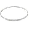 SILVER HAMMERED BANGLE