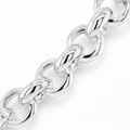 Silver belcher bracelet & chain