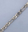 SILVER MARINE & CURB LINK CHAIN - 4mm W