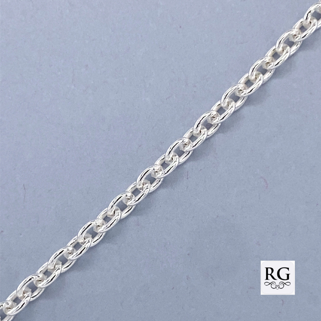 SILVER ANCHOR LINK BRACELET+CHAIN