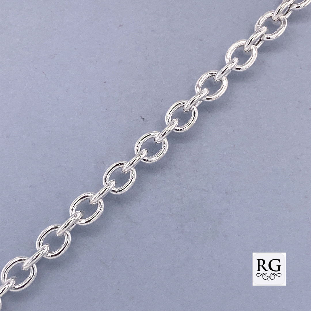 SILVER ANCHOR LINK BRACELET & CHAIN