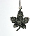 SILVER ETCHED MAPLE LEAF CHARM