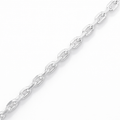 Silver anchor link bracelet & chain