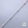 SILVER BALLS ON POPCORN BRACELET & CHAIN