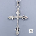 SILVER 3 DOTS ON ENDS CROSS