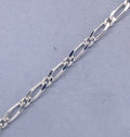 SILVER FIGARO CHAIN - 2mm W