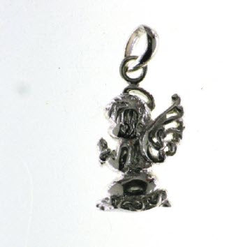 SILVER FILIGREE PRAYING ANGEL CHARM