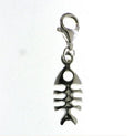 SILVER FISH BONE CHARM