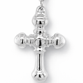 Silver electroform etched bulky cross