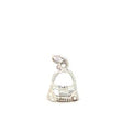 SILVER HOLLOW MILLGRAIN HANDBAG CHARM