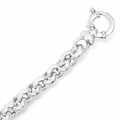 Silver belcher bracelet & chain