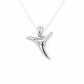 SILVER PLAIN ABSTRACT CROSS