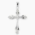 Silver 3 dots on ends cross