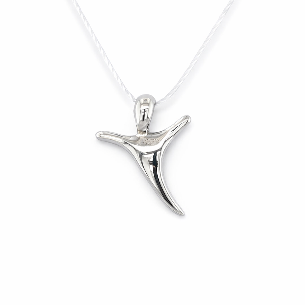 SILVER PLAIN ABSTRACT CROSS