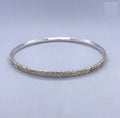 SILVER FLOWERS COMFI-FIT BANGLE