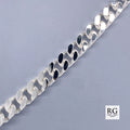 SILVER SOLID CURB LINK CHAIN