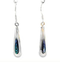 SILVER ABALONE TEARDROP EARRINGS