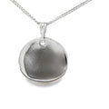 SILVER PLAIN ROUND DISC PENDANT