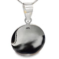 SILVER PLAIN ROUND DISC PENDANT