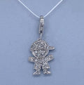 SILVER CZ PAVE LITTLE BOY CHARM