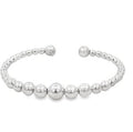 SILVER GRADUAL BALLS ON BABY C-BANGLE