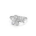 Silver cz pave ring