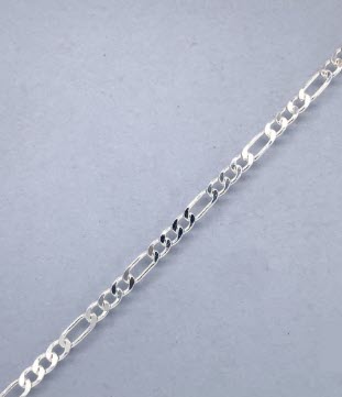 SILVER FIGARO CHAIN 2.2mm