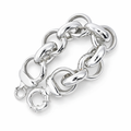 Silver bulky belcher bracelet