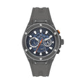 Men's DANIEL KLEIN Gunmetal Silicone Multifunction Watch