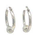 Silver ball on round tube hinge hoops