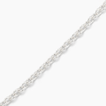 Silver anchor link chain