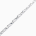 SILVER FIGARO CHAIN - 2mm W
