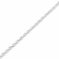 Silver anchor link chain