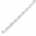 Silver anchor link chain