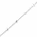 SILVER BALLS ON WHEAT LINK CHAIN - 50cm