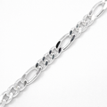 Silver figaro chain 3.5mm