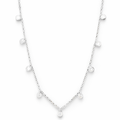 11x TUBE SET CZ’S ON ANCHOR CHAIN - 45cm
