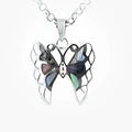 SILVER ABALONE OPEN CUT BUTTERFLY PEND