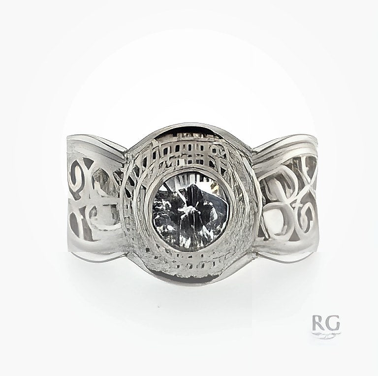 CZ FILIGREE RING