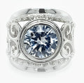CZ FILIGREE RING