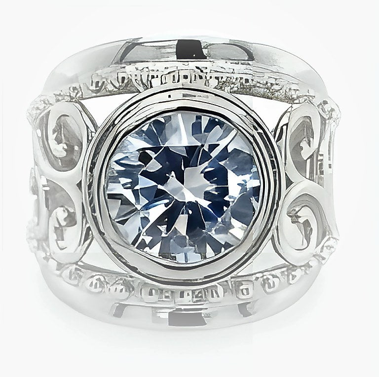 CZ FILIGREE RING