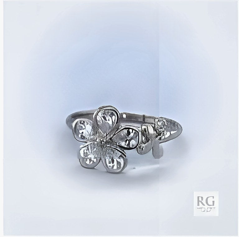 SILVER CZ PAVE RING
